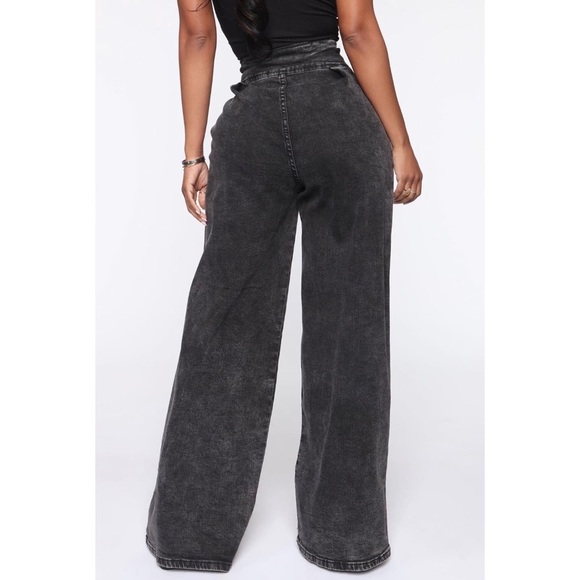 Fashion Nova’ Bella Vida Wide Leg Denim - Picture 9 of 10